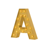 Bokstavslampa Cirkuslampan Testlampa A Brass / 50 cm / Standard