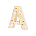 Bokstavslampa Cirkuslampan Testlampa A Creme / 50 cm / Standard