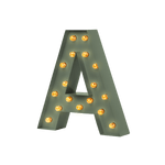 Bokstavslampa Cirkuslampan Testlampa A Reed green / 50 cm / Standard