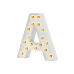 Bokstavslampa Cirkuslampan Testlampa A Signal white / 50 cm / Standard