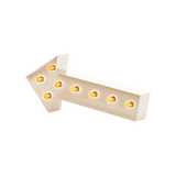 Bokstavslampa Cirkuslampan Arrow Creme / 60 cm