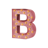 Bokstavslampa Cirkuslampan Testlampa B Antique pink / 50 cm / Standard