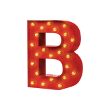 Bokstavslampa Cirkuslampan Testlampa B Traffic red / 50 cm / Standard
