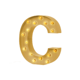 Bokstavslampa Cirkuslampan Testlampa C Brass / 50 cm / Standard