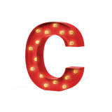 Bokstavslampa Cirkuslampan Testlampa C Traffic red / 50 cm / Standard