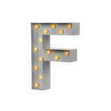 Bokstavslampa Cirkuslampan Testlampa F Telegrey / 50 cm / Standard