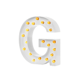 Bokstavslampa Cirkuslampan Testlampa G Signal white / 50 cm / Standard