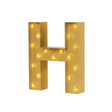 Bokstavslampa Cirkuslampan Testlampa H Brass / 50 cm / Standard
