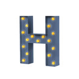 Bokstavslampa Cirkuslampan Testlampa H Distant blue / 50 cm / Standard