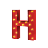 Bokstavslampa Cirkuslampan Testlampa H Traffic red / 50 cm / Standard