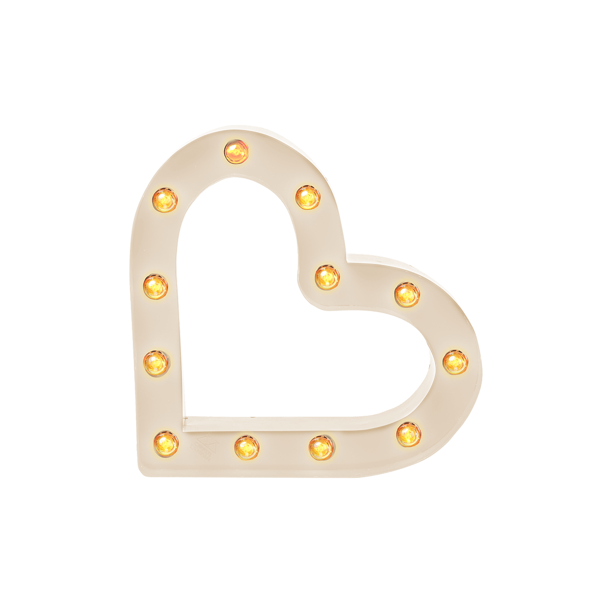Bokstavslampa Cirkuslampan Testlampa Heart