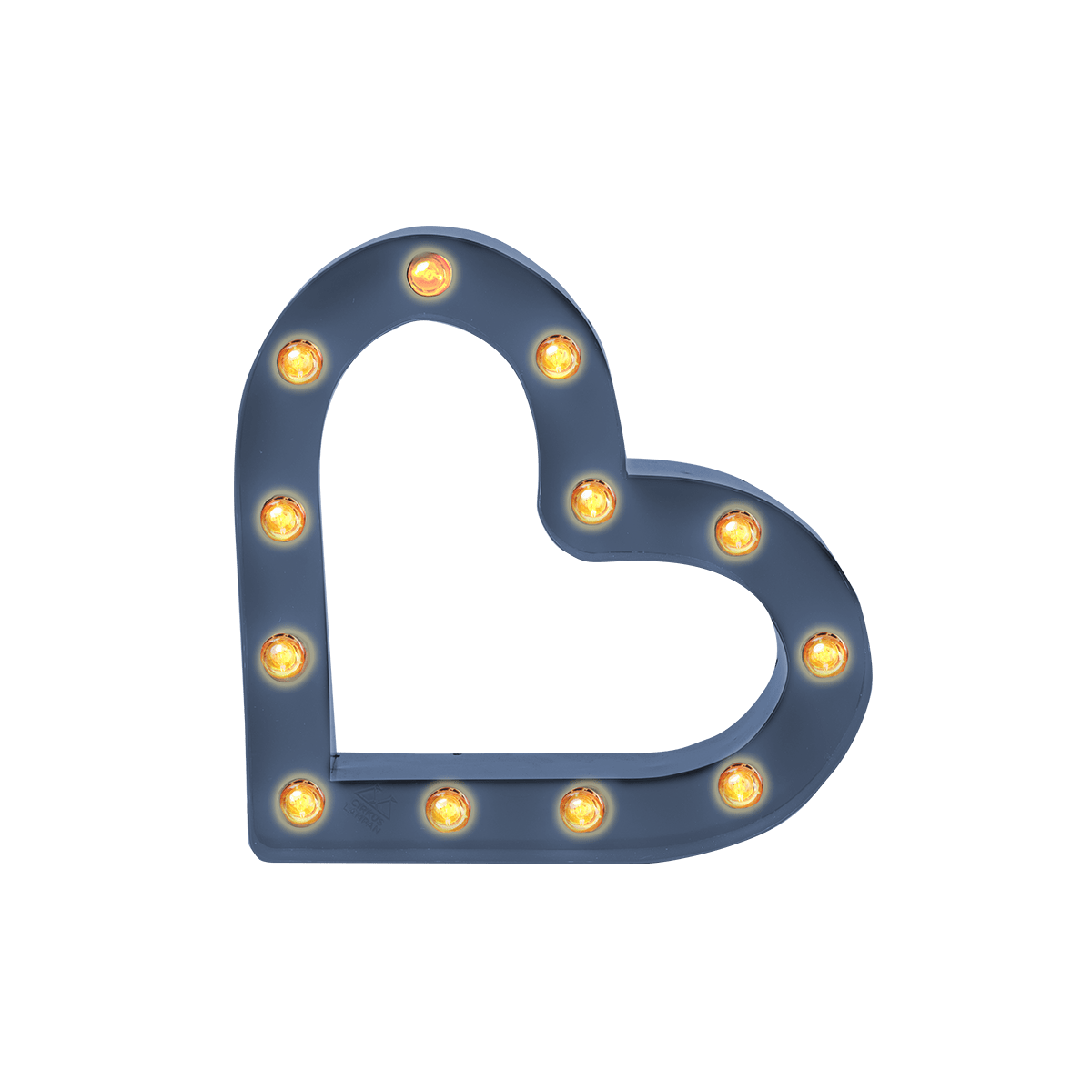 Bokstavslampa Cirkuslampan Testlampa Heart