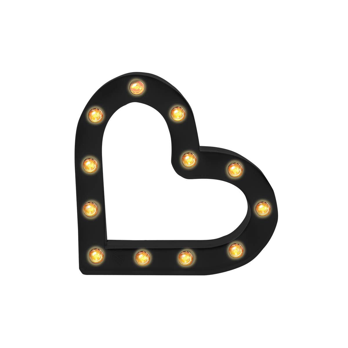 Bokstavslampa Cirkuslampan Testlampa Heart