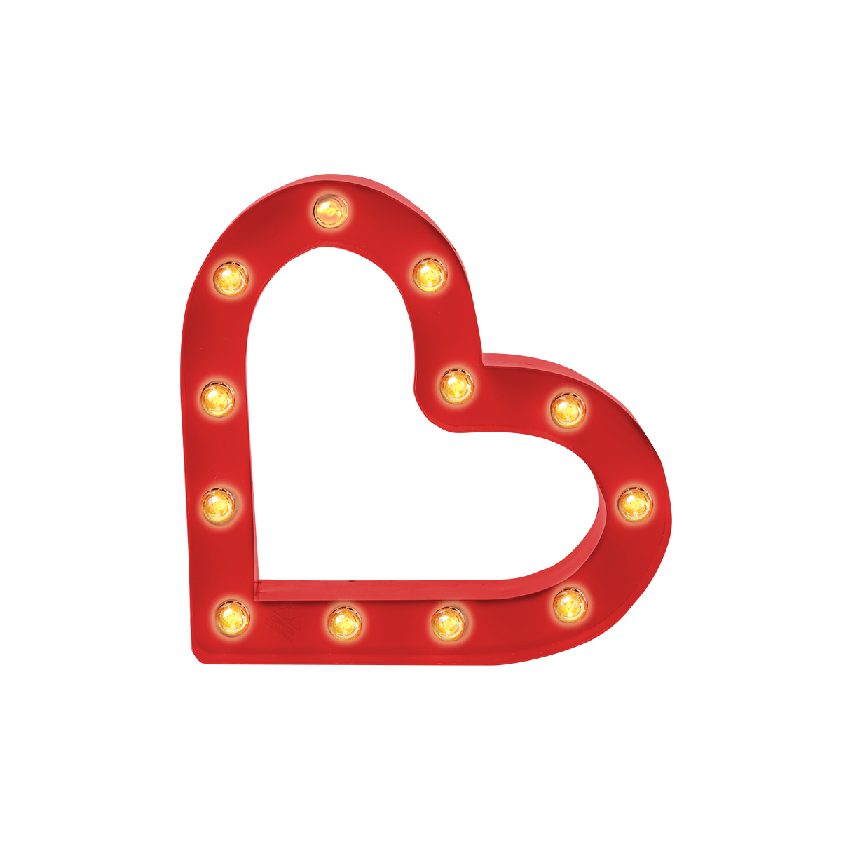 Bokstavslampa Cirkuslampan Testlampa Heart