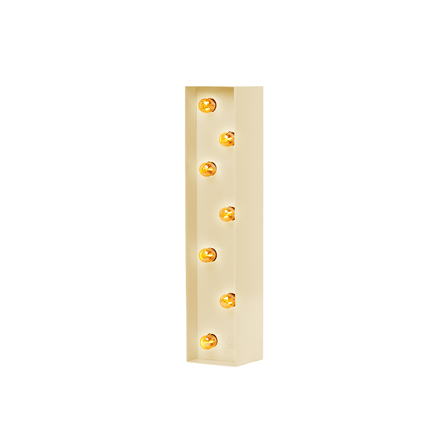 Bokstavslampa Cirkuslampan Testlampa I Light ivory / 50 cm / Standard