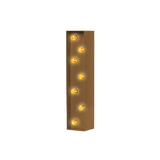 Bokstavslampa Cirkuslampan Testlampa I Pearl gold / 50 cm / Standard