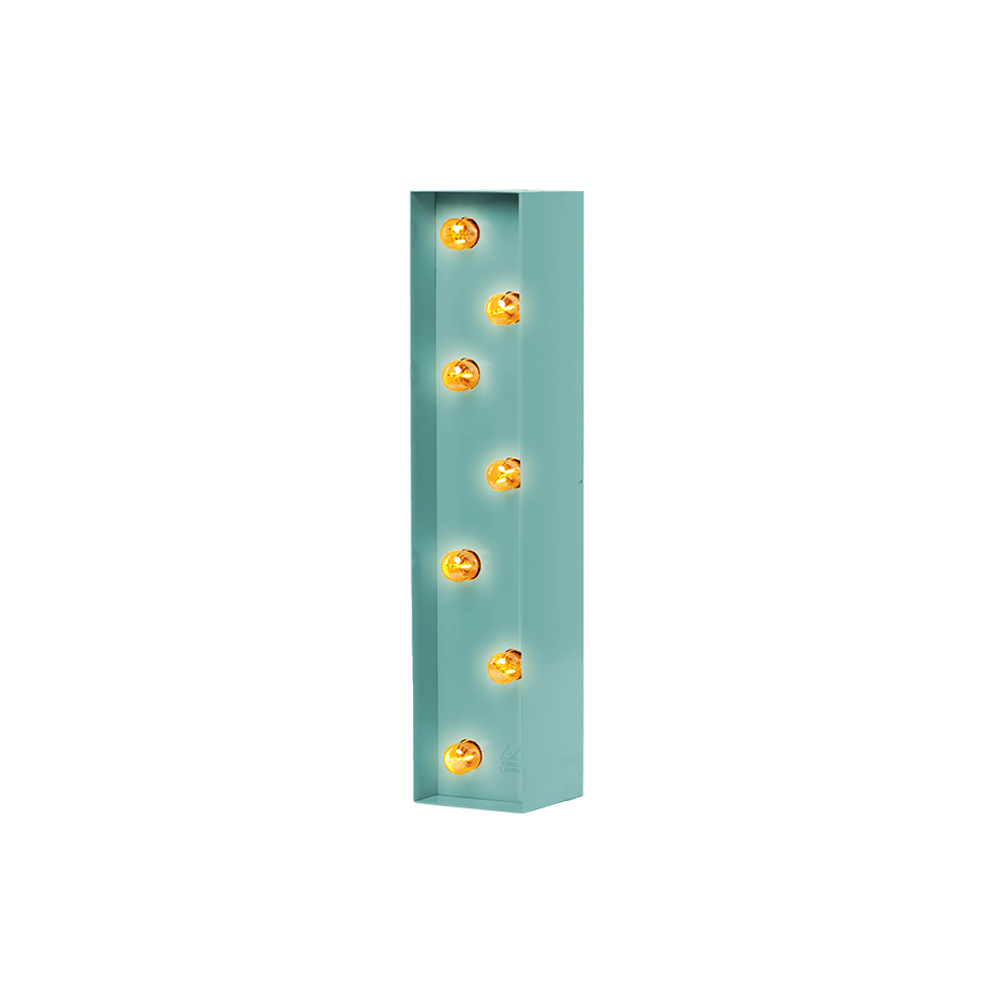 Bokstavslampa Cirkuslampan Testlampa I Purple turquoise / 50 cm / Standard
