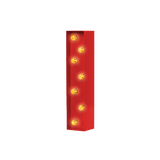 Bokstavslampa Cirkuslampan Testlampa I Traffic red / 50 cm / Standard