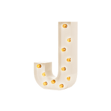 Bokstavslampa Cirkuslampan Testlampa J Creme / 50 cm / Standard