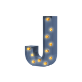 Bokstavslampa Cirkuslampan Testlampa J Distant blue / 50 cm / Standard