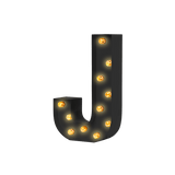 Bokstavslampa Cirkuslampan Testlampa J Jet black / 50 cm / Standard