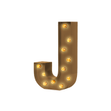 Bokstavslampa Cirkuslampan Testlampa J Pearl gold / 50 cm / Standard
