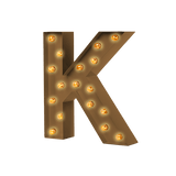 Bokstavslampa Cirkuslampan Testlampa K Pearl gold / 50 cm / Standard