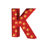 Bokstavslampa Cirkuslampan Testlampa K Traffic red / 50 cm / Standard