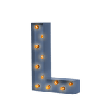 Bokstavslampa Cirkuslampan Testlampa L Distant blue / 50 cm / Standard
