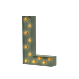 Bokstavslampa Cirkuslampan Testlampa L Reed green / 50 cm / Standard