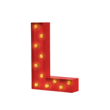 Bokstavslampa Cirkuslampan Testlampa L Traffic red / 50 cm / Standard