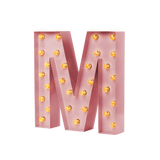 Bokstavslampa Cirkuslampan Testlampa M Antique pink / 50 cm / Standard