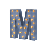 Bokstavslampa Cirkuslampan Testlampa M Distant blue / 50 cm / Standard