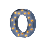 Bokstavslampa Cirkuslampan Testlampa O Distant blue / 50 cm / Standard