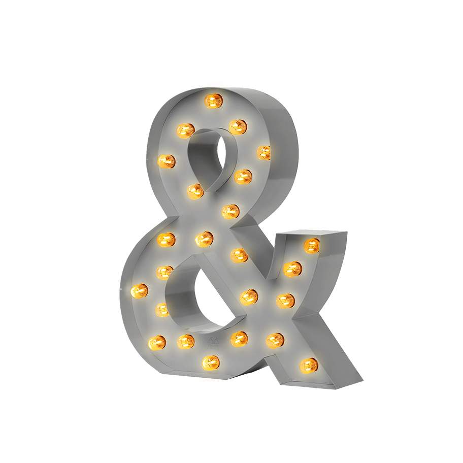 Bokstavslampa Cirkuslampan Testlampa & Telegrey / 50 cm / Standard
