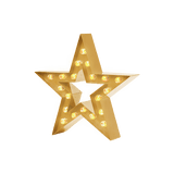 Bokstavslampa Cirkuslampan Testlampa Star Brass / 50 cm / Standard