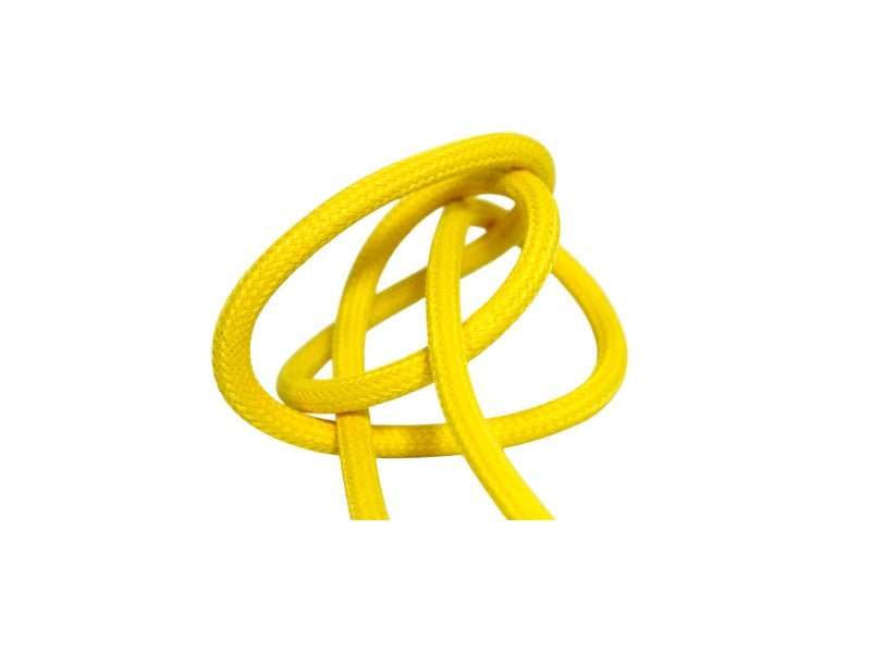 Bokstavslampa Textilsladd Zink yellow