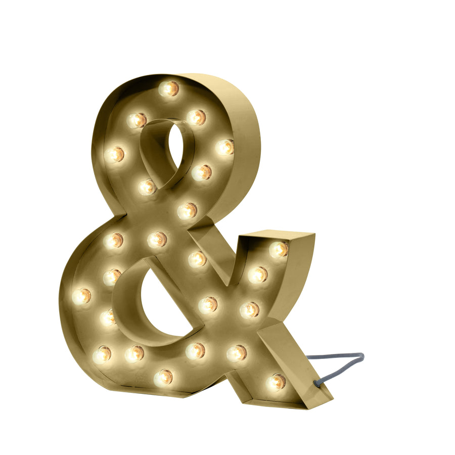 Cirkuslampan &-symbol Gold