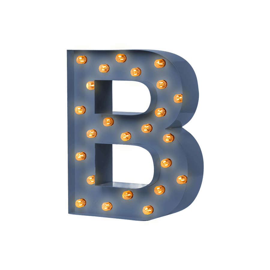 Bokstavslampa Cirkuslampan Testlampa B Distant blue / 50 cm / Standard
