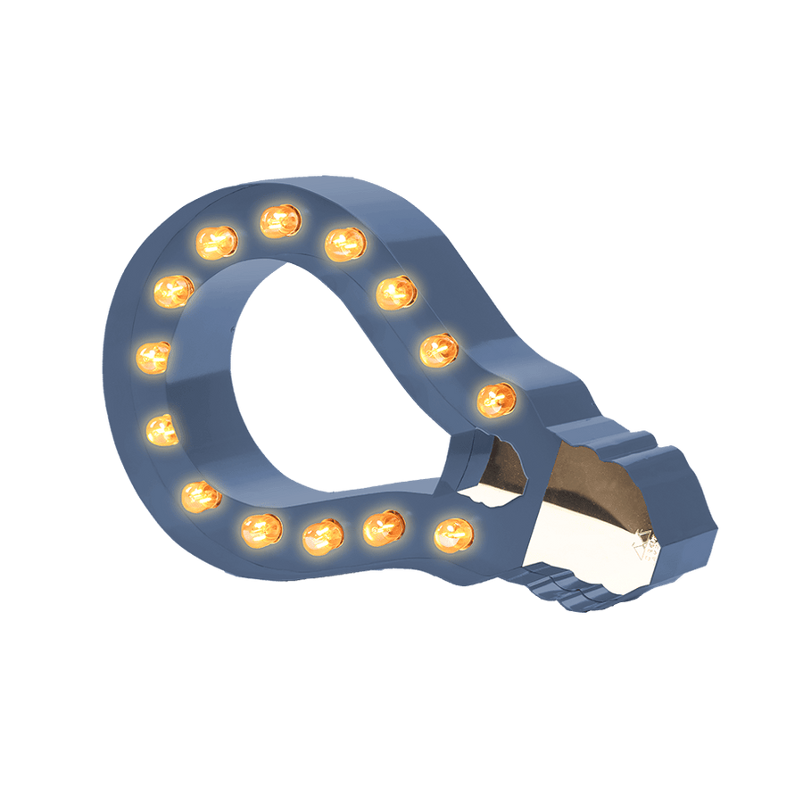 Bokstavslampa Cirkuslampan Testlampa Glowbulb Distant blue / 50 cm / Standard