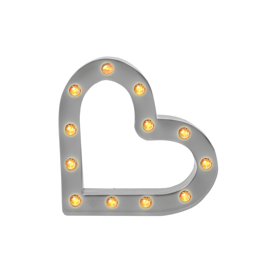 Bokstavslampa Cirkuslampan Testlampa Heart