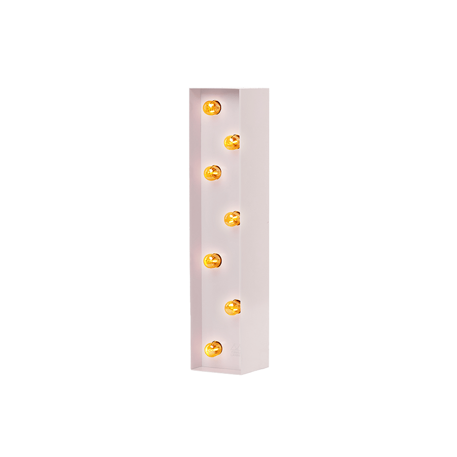 Bokstavslampa Cirkuslampan Testlampa I Light pink / 50 cm / Standard