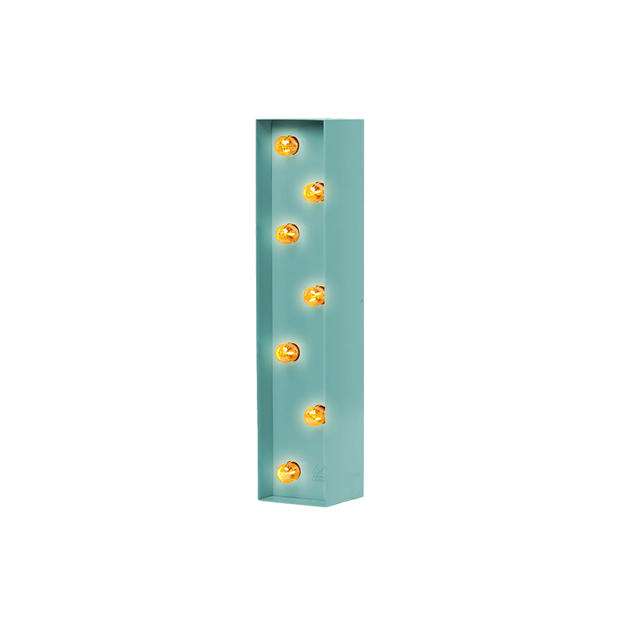 Bokstavslampa Cirkuslampan Testlampa I Purple turquoise / 50 cm / Standard