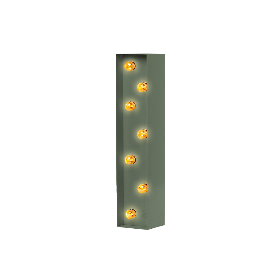 Bokstavslampa Cirkuslampan Testlampa I Reed green / 50 cm / Standard