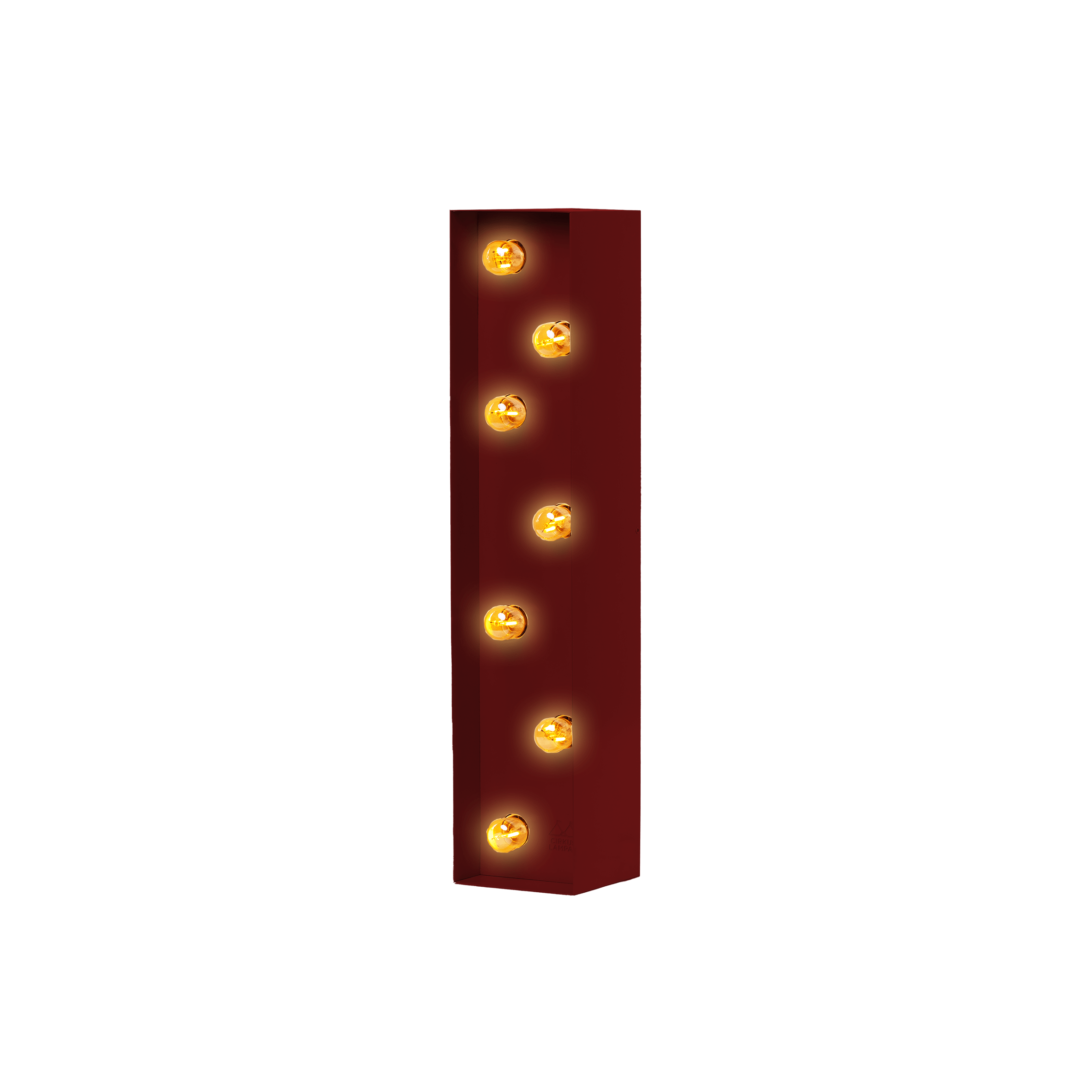 Bokstavslampa Cirkuslampan I WineRed / 30 cm
