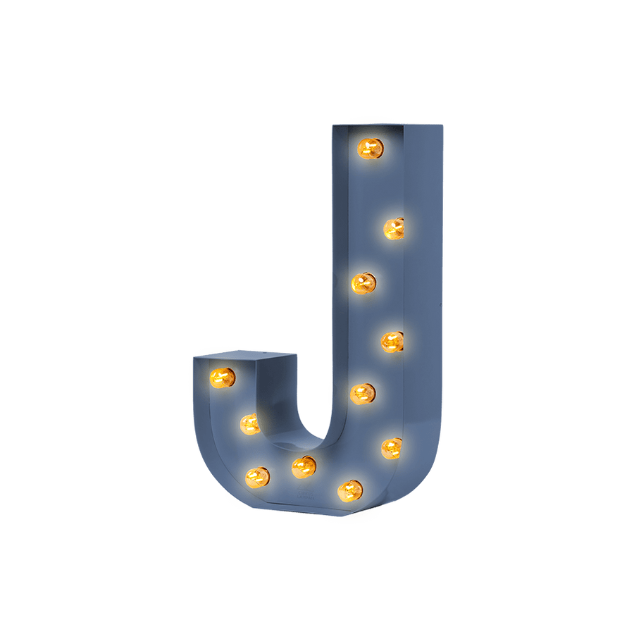 Bokstavslampa Cirkuslampan Testlampa J Distant blue / 50 cm / Standard