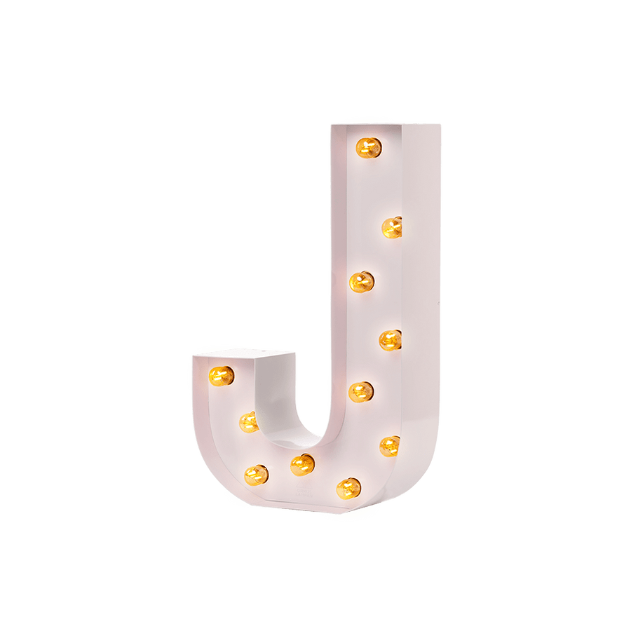 Bokstavslampa Cirkuslampan Testlampa J Light pink / 50 cm / Standard