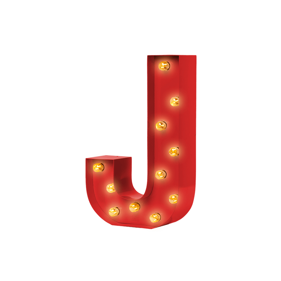 Bokstavslampa Cirkuslampan Testlampa J Traffic red / 50 cm / Standard