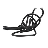 Bokstavslampa Textilsladd Jet black