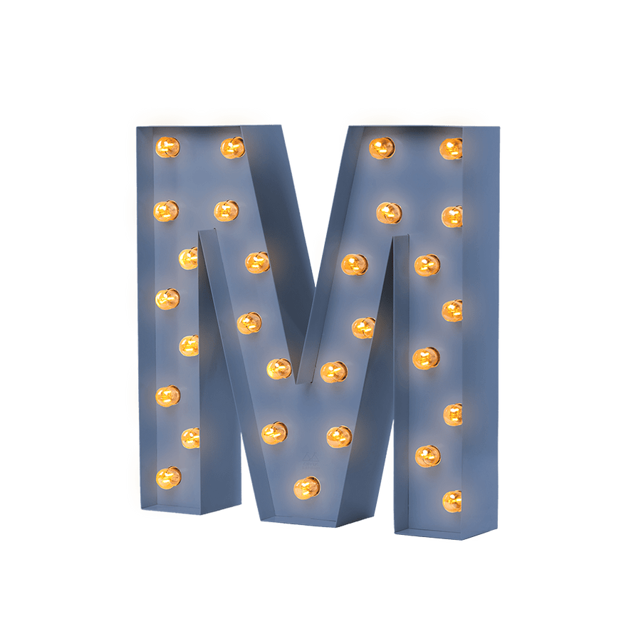 Bokstavslampa Cirkuslampan Testlampa M Distant blue / 50 cm / Standard